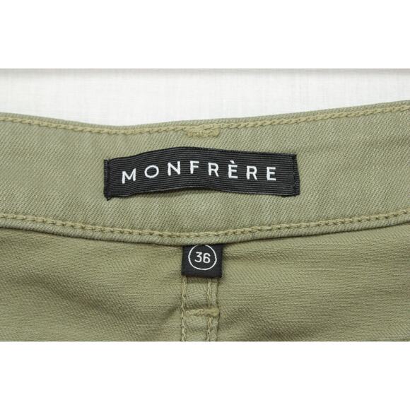 MONFRERE Brando Slim Jeans Men's 34 Green Stretch Modern Mid Rise Street Wear - Picture 8 of 11